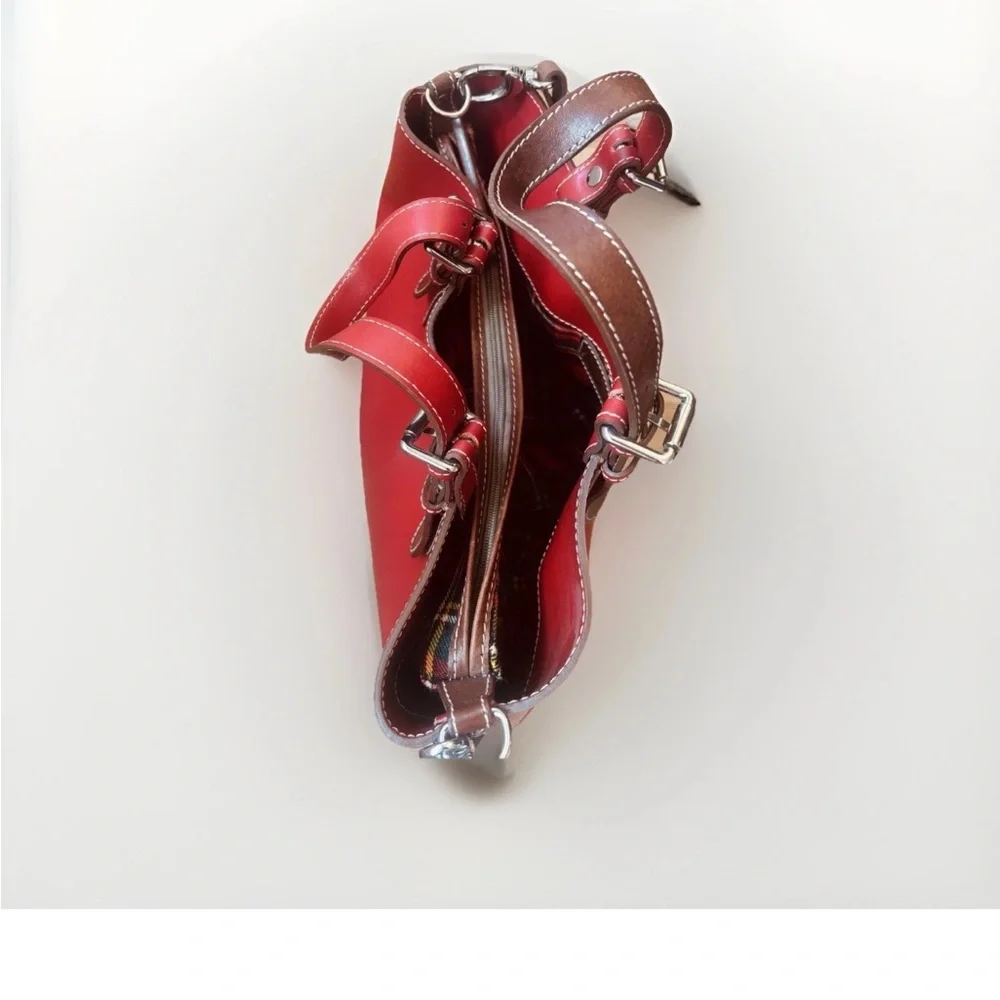 Nardelli Red Leather Tote Bag - Picture 2 of 7